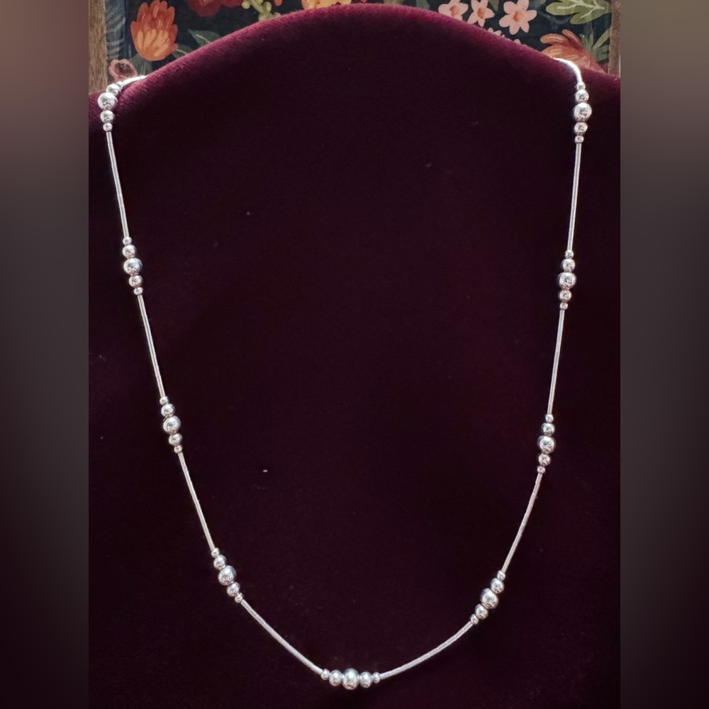 Mexican 925 Liquid Silver Necklace